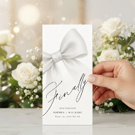 Endlich moderne, minimalistische Lesezeichen-Hochz Save The Date