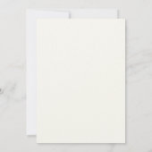 Endlich Modernes Minimalistisches Elfenbein Save t The Date (Rückseite)