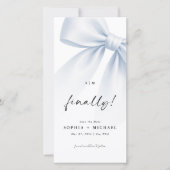 Endlich Monogramm Foto Lesezeichen Save-the-Date Save The Date (Vorderseite)