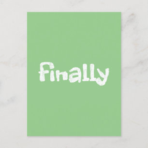 endlich postkarte