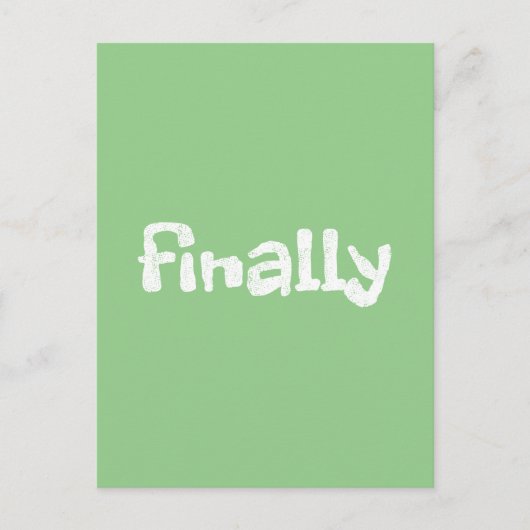 endlich postkarte (Vorderseite)