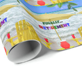 Endlich... Ruhestand Geschenkpapier (Rolleneckpunkt)