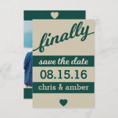 Endlich ! Save The Date (Vorne/Hinten)