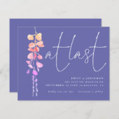 Endlich Save the Date Eukalyptus Periwinkle (Vorne/Hinten)