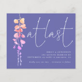 Endlich Save the Date Eukalyptus Periwinkle (Vorderseite)