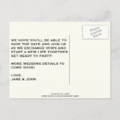 Endlich Save the Date Postkarte (Rückseite)