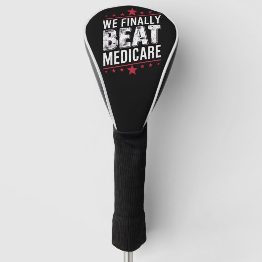 Endlich schlagen wir Medicare Trump Biden-Wahlen Golf Headcover (Vorderseite)