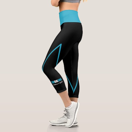 Endlich Schluss - Schluss mit dem Rauchen Capri Leggings (Links)