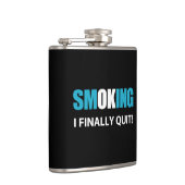 Endlich Schluss - Schluss mit dem Rauchen Flachmann (Rechts)