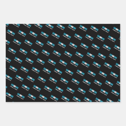 Endlich Schluss - Schluss mit dem Rauchen Geschenkpapier Set (Vorderseite 3)