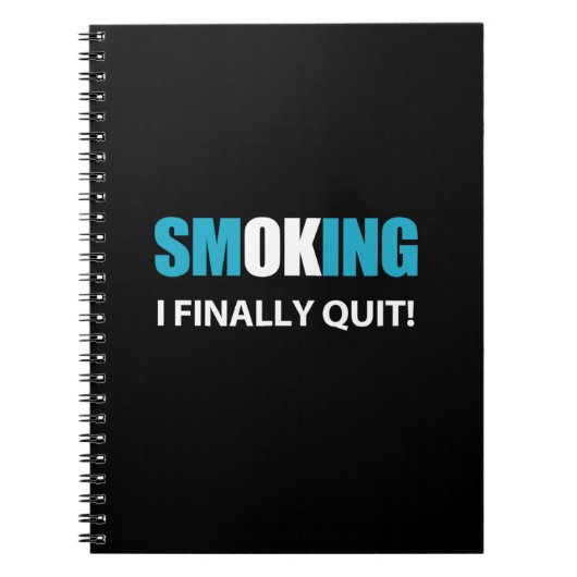 Endlich Schluss - Schluss mit dem Rauchen Notizblock (Vorderseite)