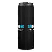 Endlich Schluss - Schluss mit dem Rauchen Thermosbecher (Rückseite)