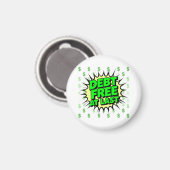 Endlich schuldenfrei magnet (Vorderseite/Rückseite)