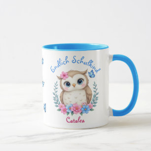 Endlich Schulkind - niedliche Eule  Tasse