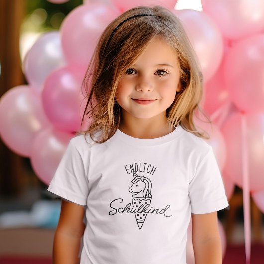 Endlich Schulkind Schultuete 1 Klasse Einschulung T-Shirt