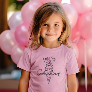 Endlich Schulkind Schultuete 1 Klasse Einschulung T-Shirt