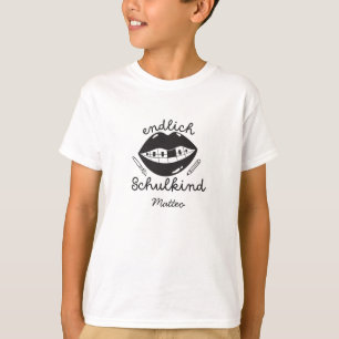 Endlich Schulkind Schultuete 1 Klasse Einschulung T-Shirt