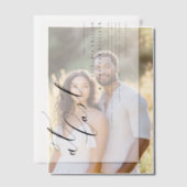 Endlich Schwarze Moderne Kalligraphie Hochzeit Pergament Einladungen (Versatz (Ehepaar))