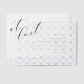 Endlich Schwarze Moderne Kalligraphie Hochzeit Pergament Einladungen (Versetzt (Einladung))