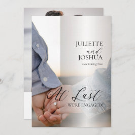 Endlich sind wir Verlobt 2 Foto Verlobung Ankündigung