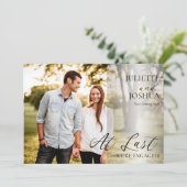 Endlich sind wir Verlobt Foto Verlobung Ankündigun Ankündigung (Stehend Vorderseite)