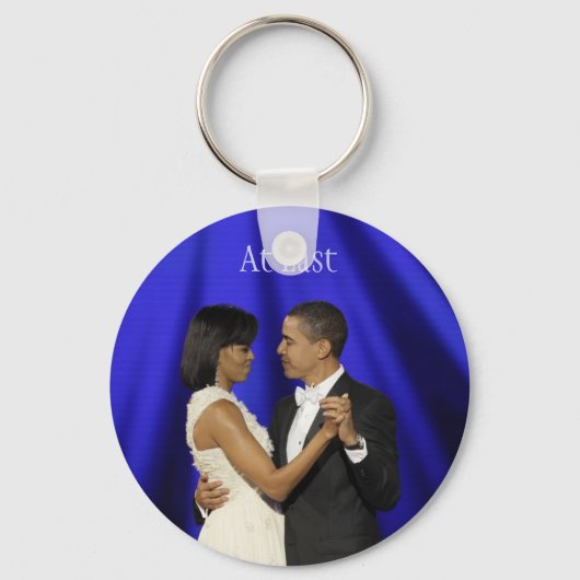 Endlich tanzen Obamas Schlüsselanhänger (Vorderseite)