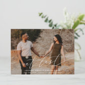 Endlich Termin speichern Save The Date (Stehend Vorderseite)