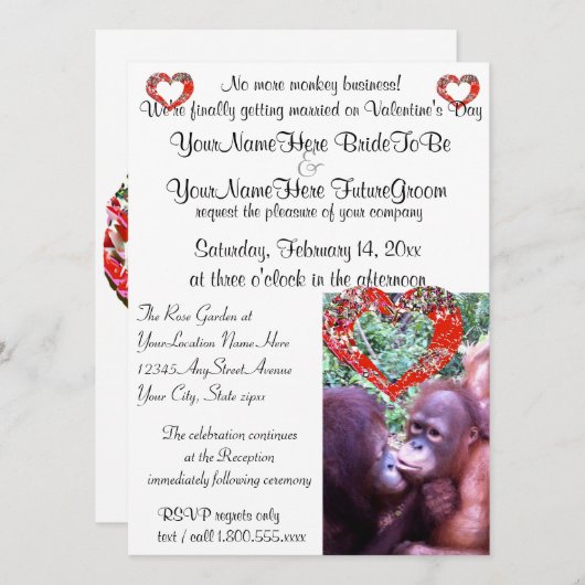 Endlich verheiratet einladung (Vorne/Hinten)