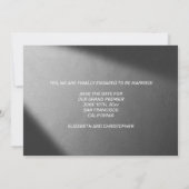 Endlich Verlobt Film Save the Date Schwarz-weiß (Rückseite)