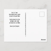 Endlich Verlobt Film Save the Date Schwarz-weiß Postkarte (Rückseite)