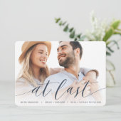 Endlich | Vollständige Verlobung des Fotos Ankündigung (Stehend Vorderseite)