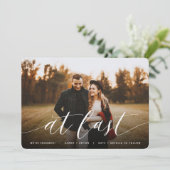 Endlich | Vollständige Verlobung des Fotos Ankündigung (Stehend Vorderseite)