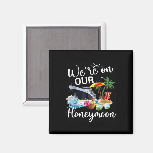 Endlich war auf unserer Flitterwochen Romantische Magnet (Vorderseite/Rückseite)