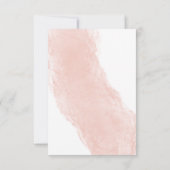 Endlich Wasserfarben-Typografie-Hochzeit RSVP Karte (Rückseite)