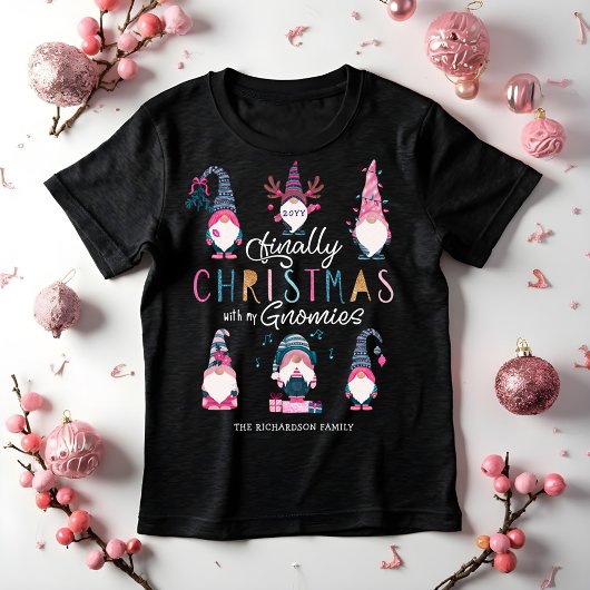 Endlich Weihnachten mit meinen Gnomen Funny Gnomes Tri-Blend Shirt
