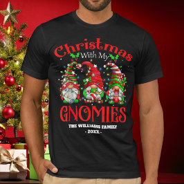 Endlich Weihnachten mit meiner Gnome Familie gewin T-Shirt