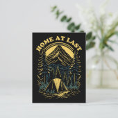 Endlich Zuhause - Camping Postkarte (Stehend Vorderseite)