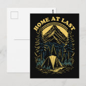 Endlich Zuhause - Camping Postkarte (Vorne/Hinten)