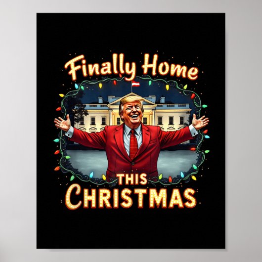 Endlich Zuhause Dieses Weihnachten Trump Feier App Poster (Vorne)