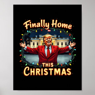 Endlich Zuhause Dieses Weihnachten Trump Feier App Poster