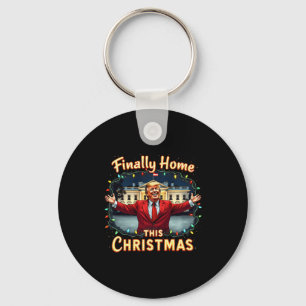 Endlich Zuhause Dieses Weihnachten Trump Feier App Schlüsselanhänger