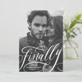 Endlich Zurückgestellt Covid Foto Save the Date Einladung (Stehend Vorderseite)