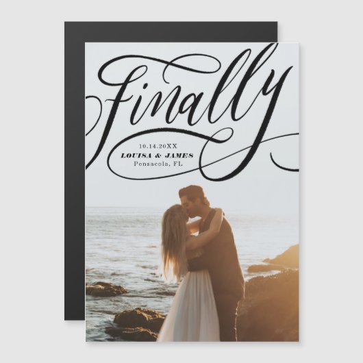 Endlich Zurückgestellt Covid Foto Speichern Sie da Magnetkarte (Vorne/Hinten)