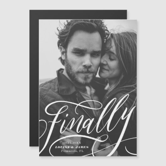 Endlich Zurückgestellt Covid Foto Speichern Sie da Magnetkarte (Vorne/Hinten)