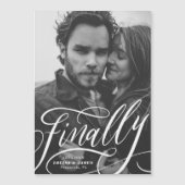 Endlich Zurückgestellt Covid Foto Speichern Sie da Magnetkarte (Vorderseite)