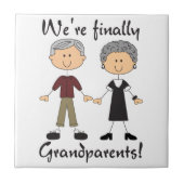 Endliche Großeltern Fliese (Vorderseite)