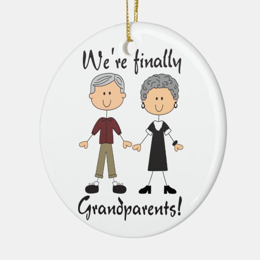 Endliche Großeltern Keramik Ornament (Links)