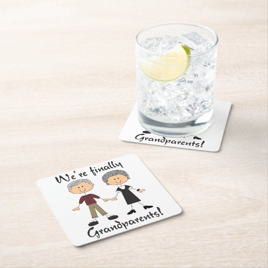 Endliche Großeltern Rechteckiger Pappuntersetzer (Vor Ort)