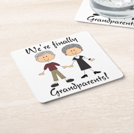 Endliche Großeltern Rechteckiger Pappuntersetzer (angewinkelt)