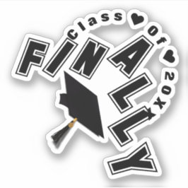 Endlicher Abschluss Aufkleber